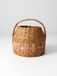 antique woven carrying basket