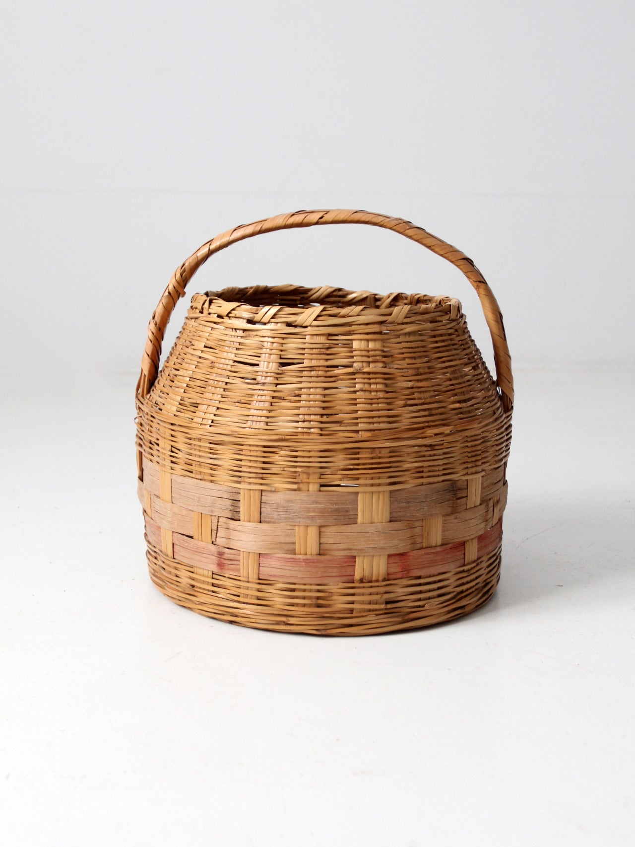 antique woven carrying basket