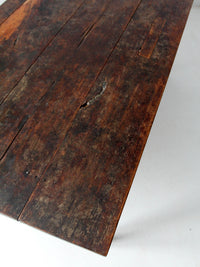 antique wooden dining table