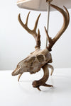 vintage deer skull table lamp