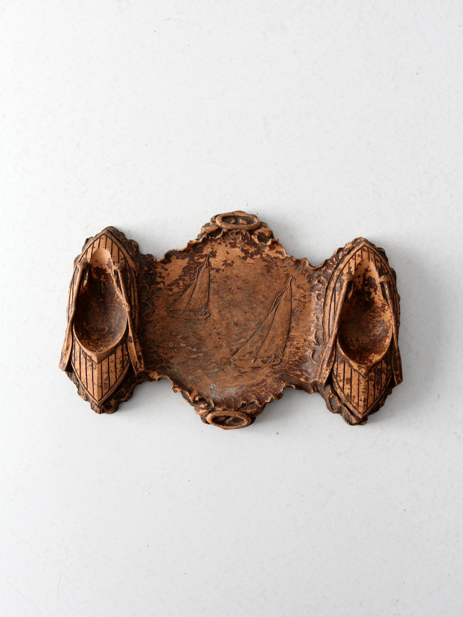 vintage 40s Syroco style pipe holder – 86 Vintage