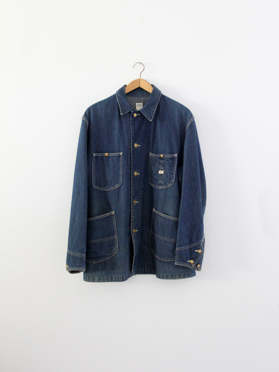 Blue denim barn coat top