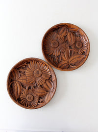 vintage wood plates