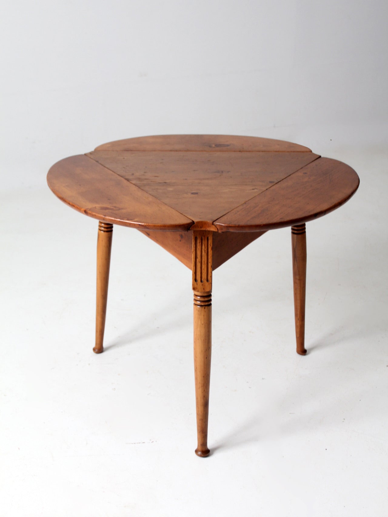 mid century drop leaf end table