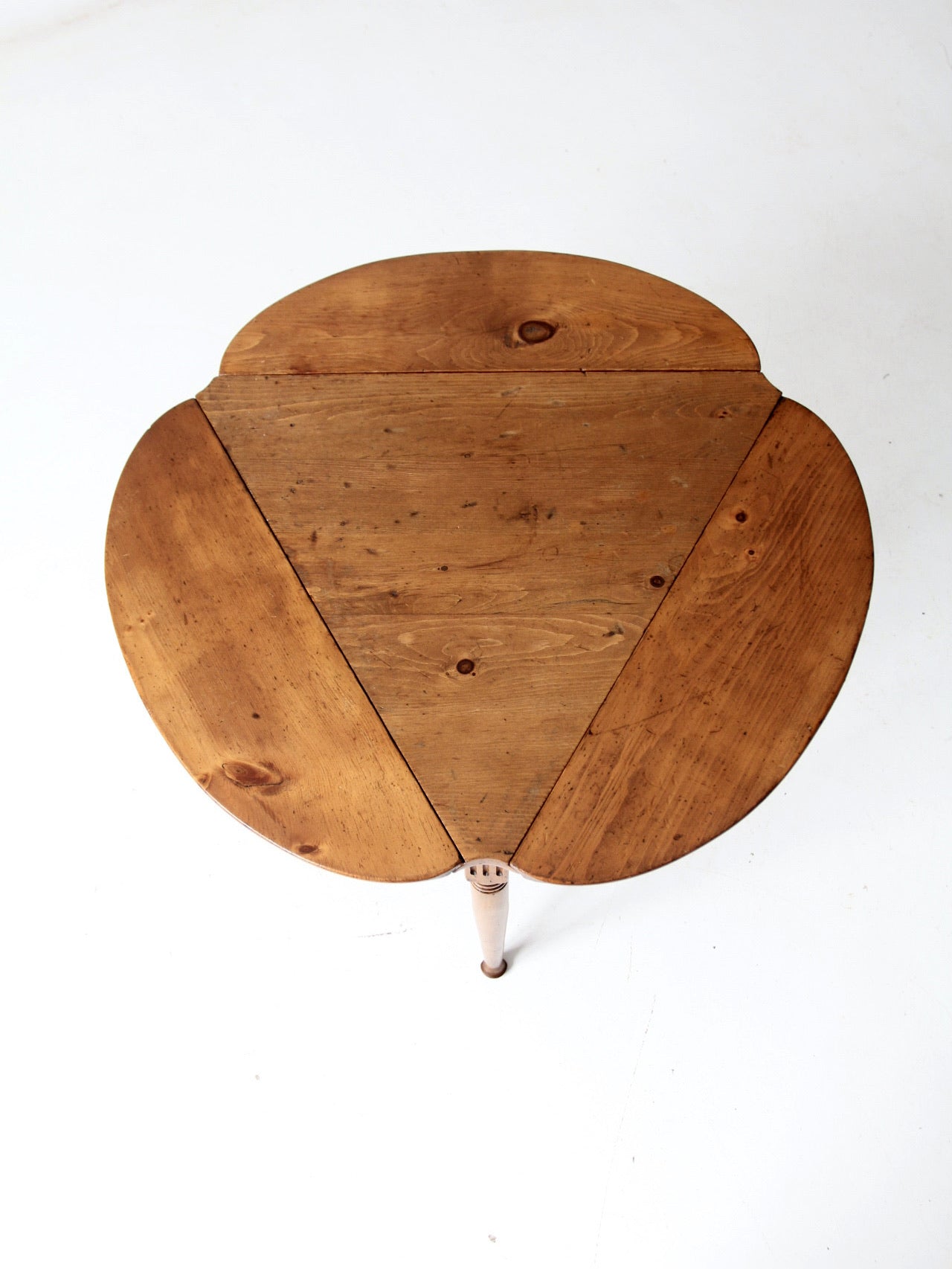 mid century drop leaf end table