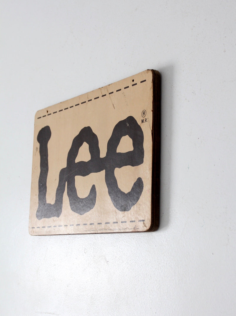 vintage Lee sign