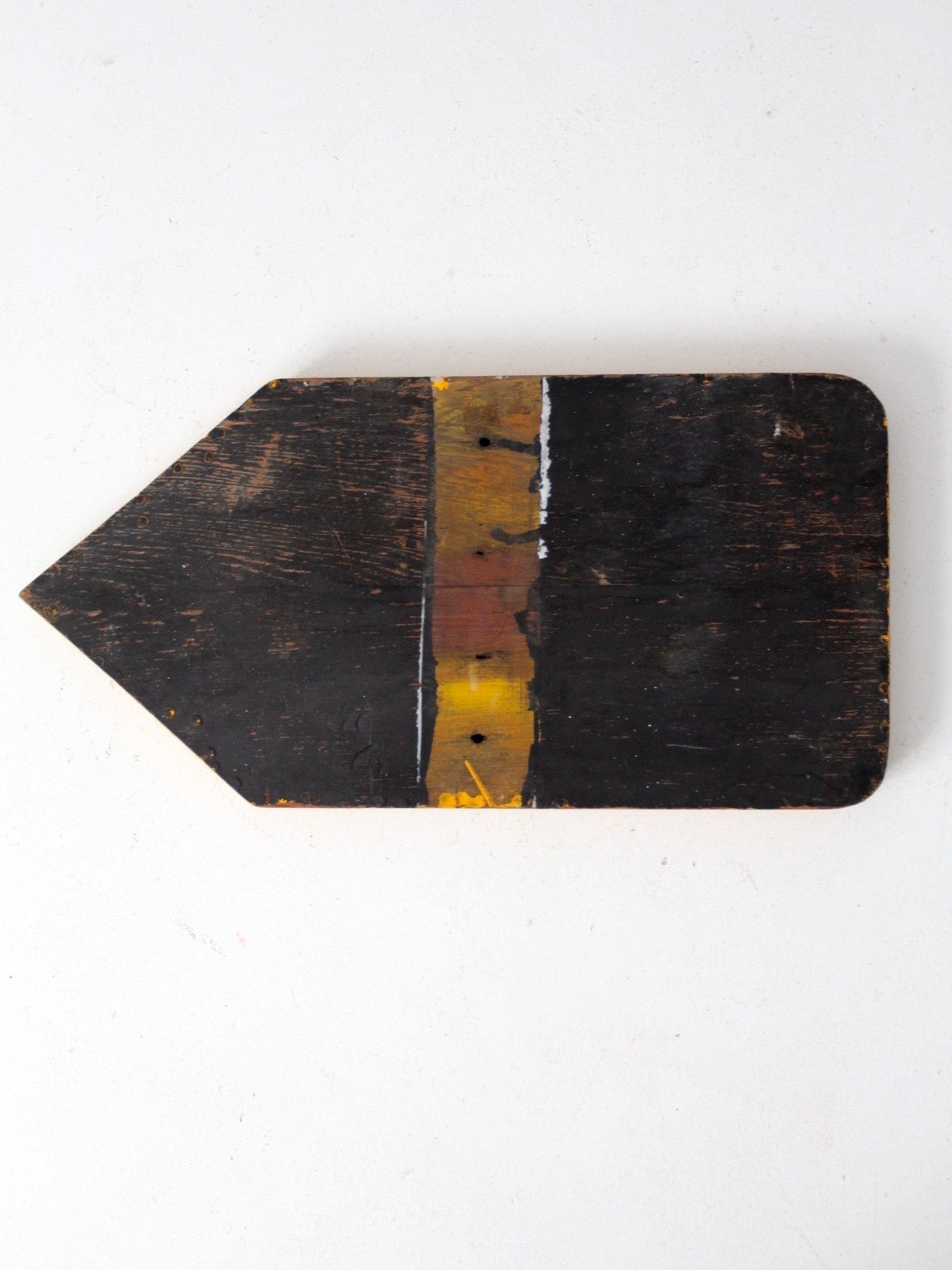 vintage wood Exit sign