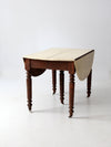 antique drop leaf table with fifth leg
