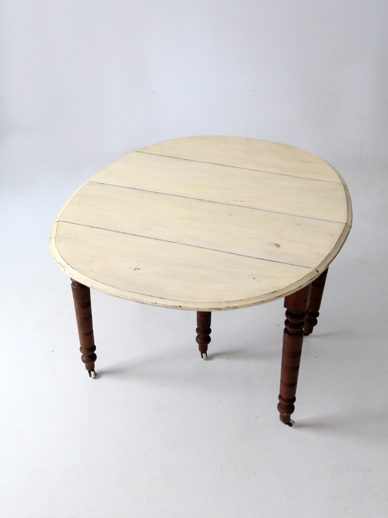 antique drop leaf table with fifth leg