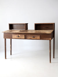 antique factory standing work desk