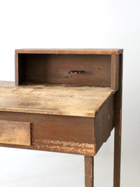 antique factory standing work desk