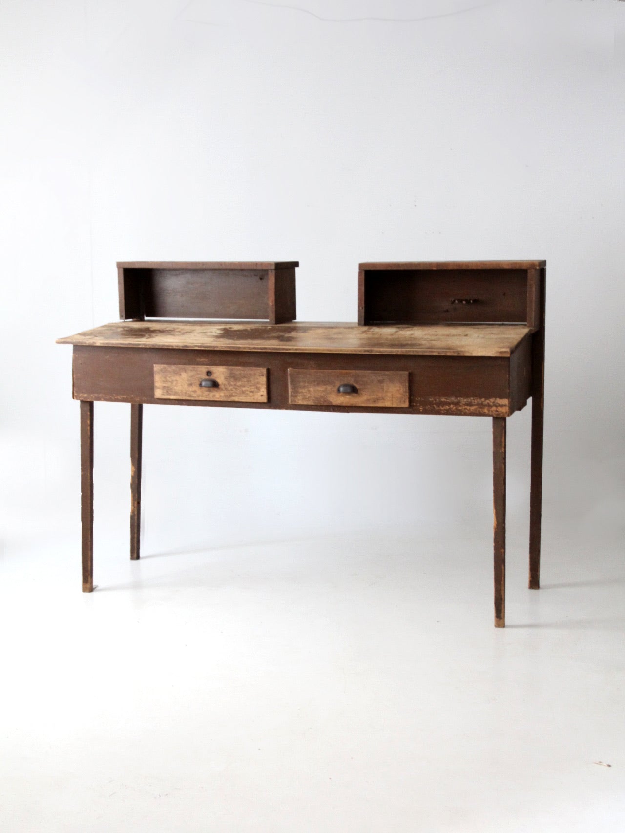 antique factory standing work desk