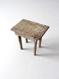 antique primitive stool