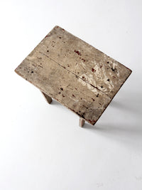 antique primitive stool