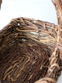 vintage rustic twig basket