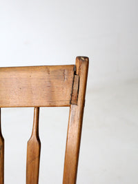 antique farmhouse dining chairs pair