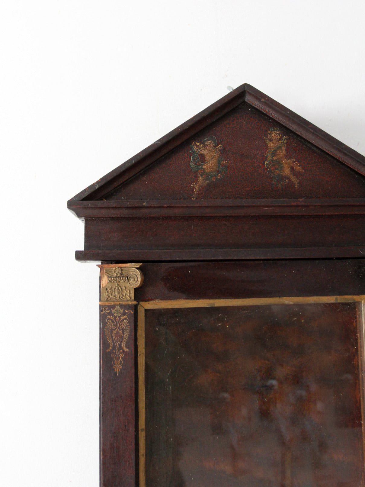 antique wood wall cabinet