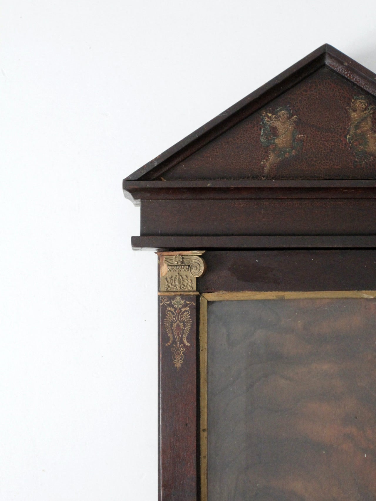 antique wood wall cabinet