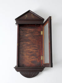 antique wood wall cabinet
