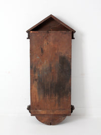 antique wood wall cabinet