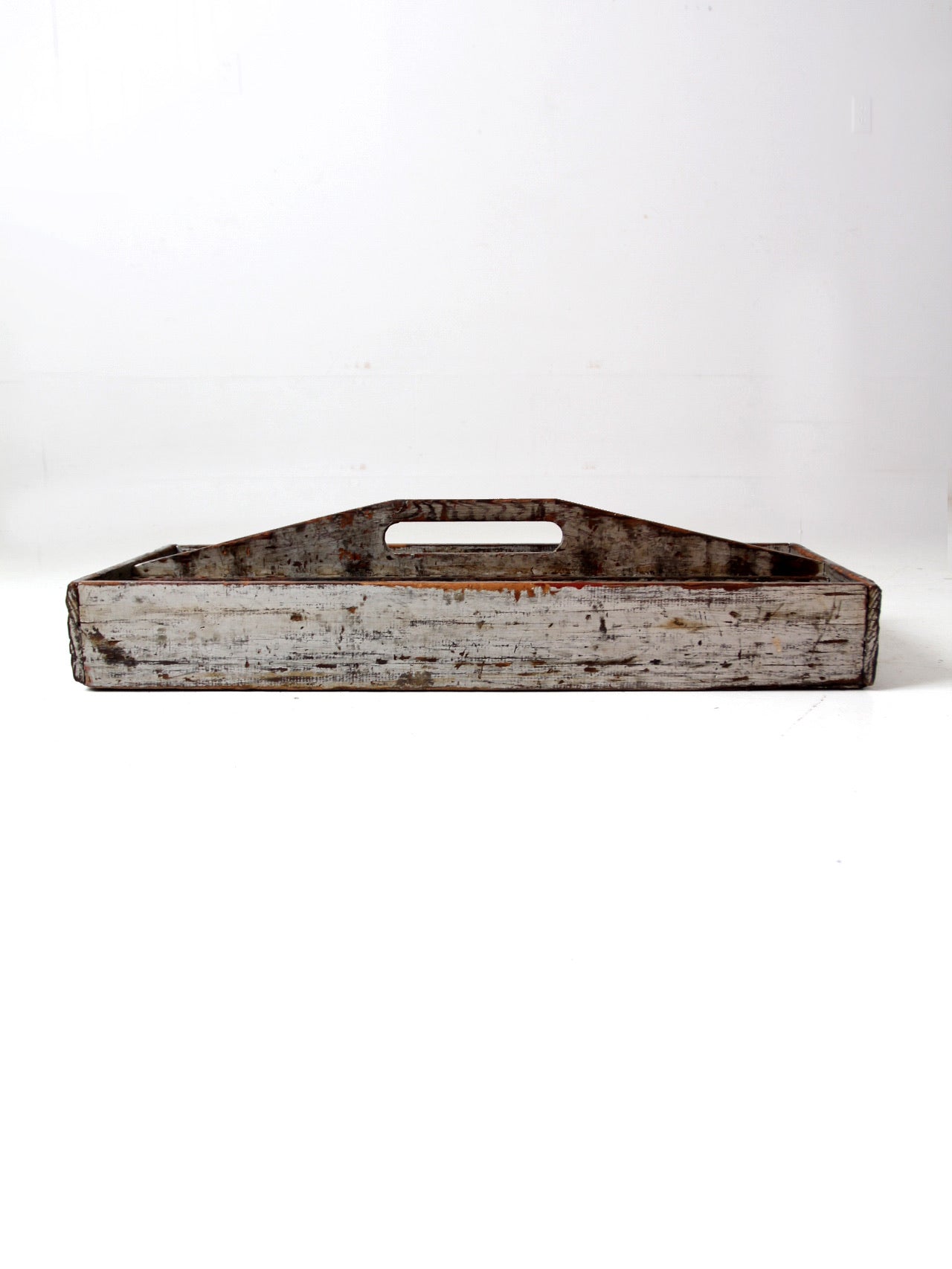 vintage wooden tool box trug