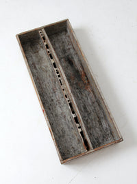 vintage wooden tool box trug