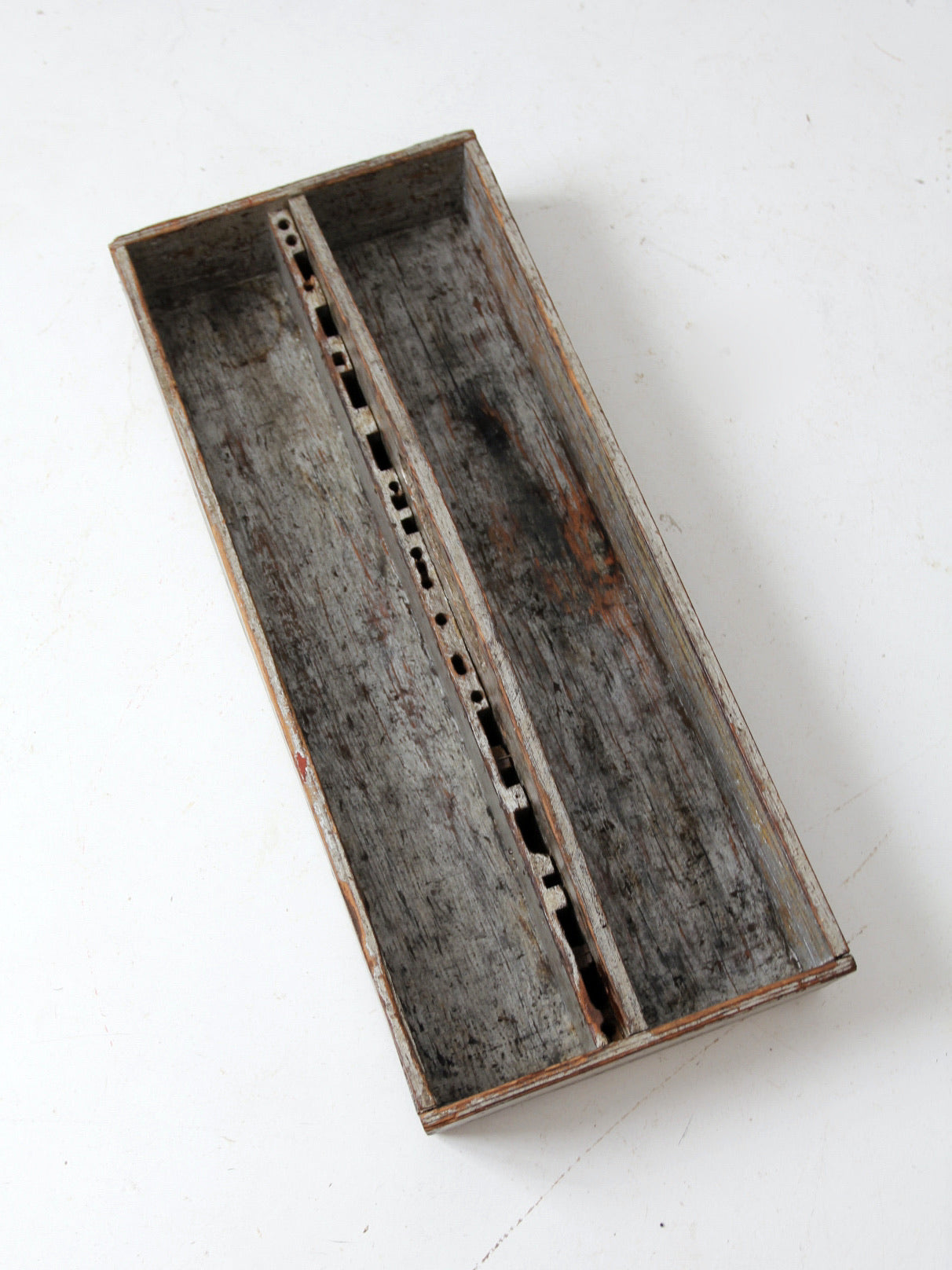 vintage wooden tool box trug