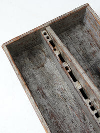 vintage wooden tool box trug