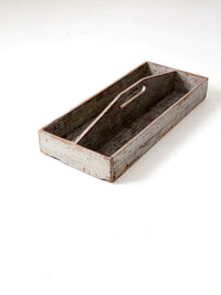 vintage wooden tool box trug