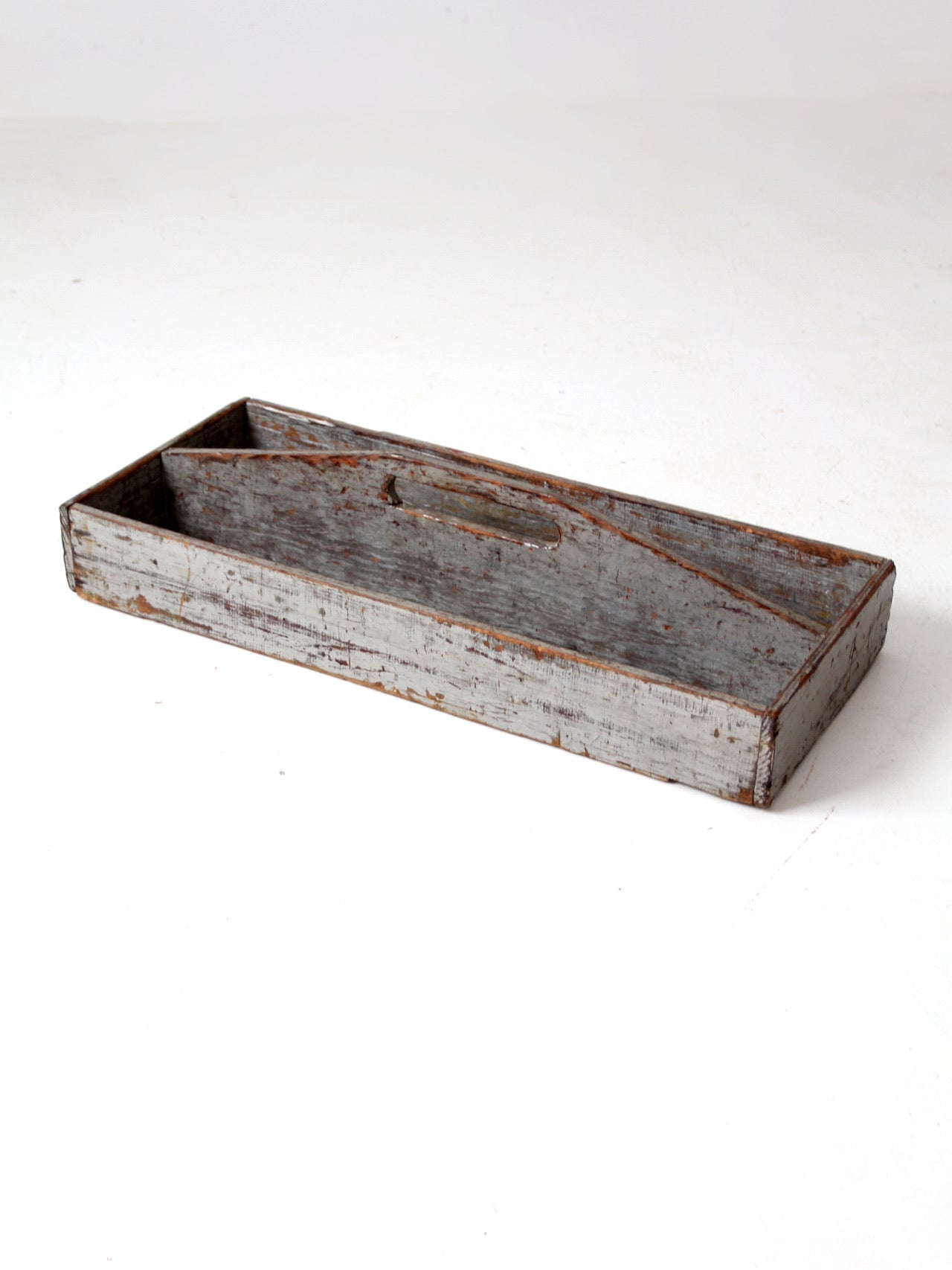 vintage wooden tool box trug