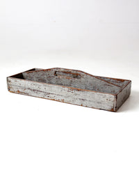 vintage wooden tool box trug