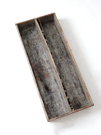 vintage wooden tool box trug