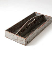 vintage wooden tool box trug