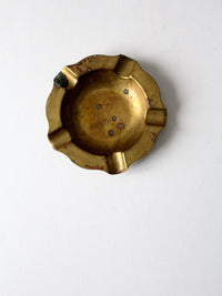 antique brass ashtray
