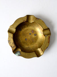 antique brass ashtray