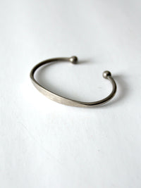 vintage silver tone cuff bracelet