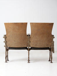 antique theatre seats pair