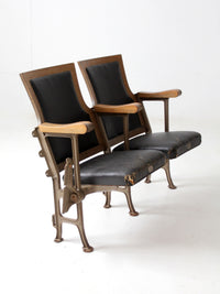 antique theatre seats pair