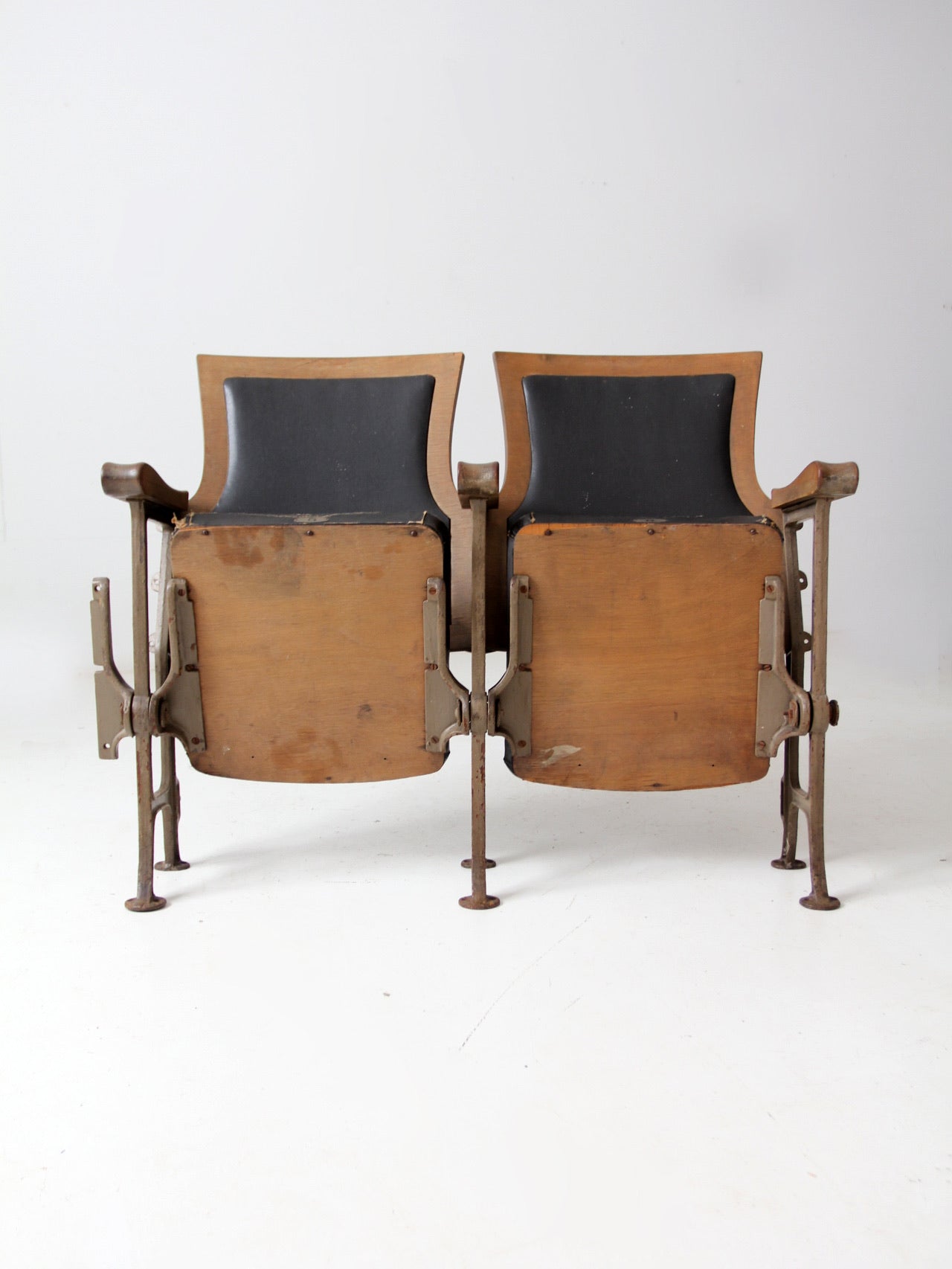 antique theatre seats pair
