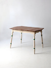 vintage painted wood dining table