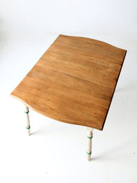 vintage painted wood dining table
