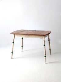 vintage painted wood dining table
