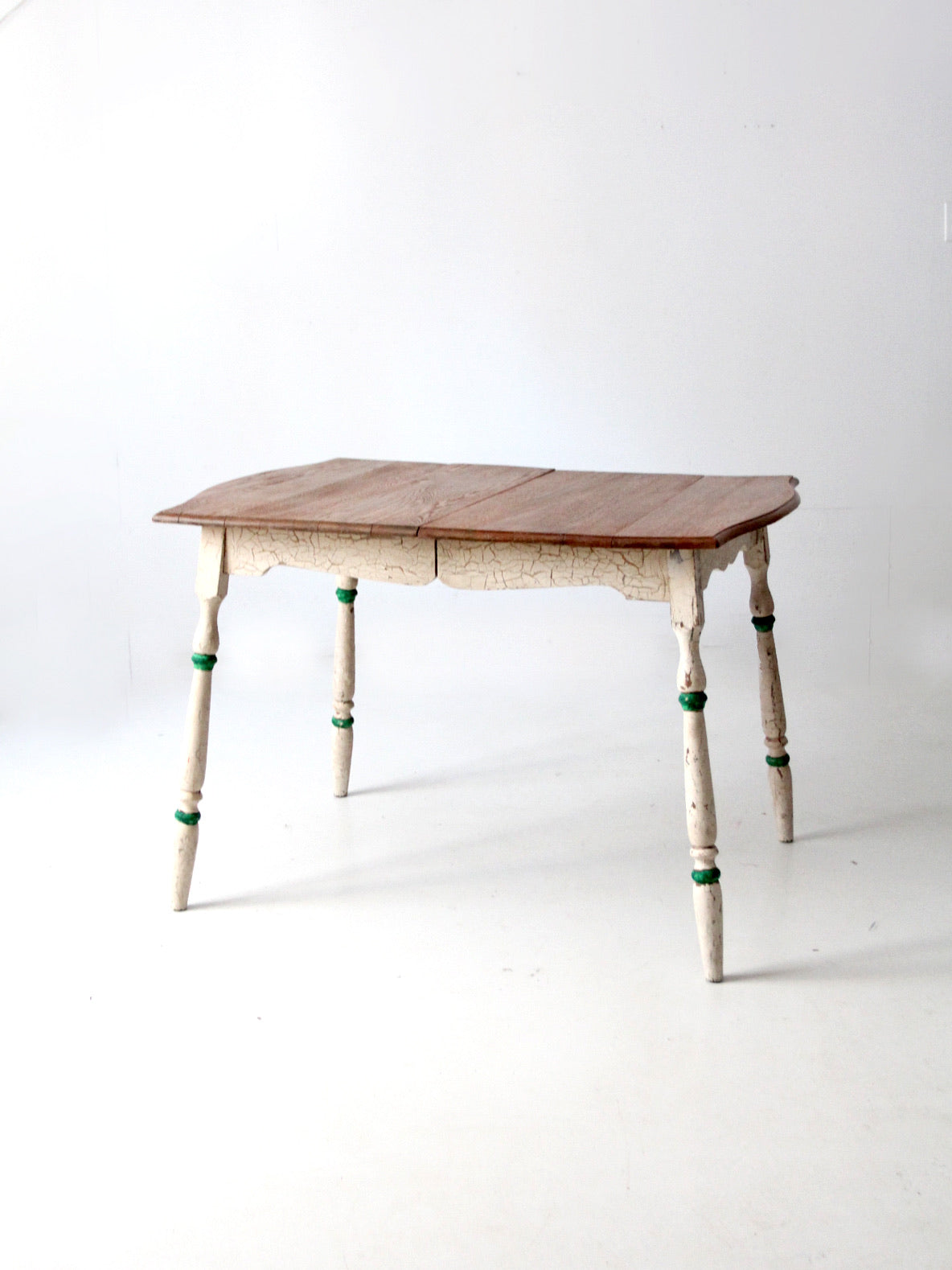 vintage painted wood dining table