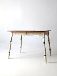 vintage painted wood dining table