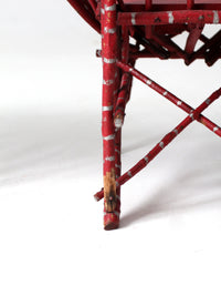 antique Adirondack children's chairs pair