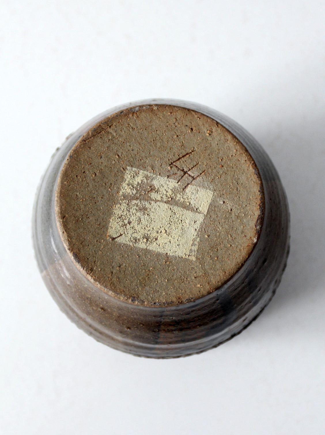 vintage studio pottery cachepot pottery vase