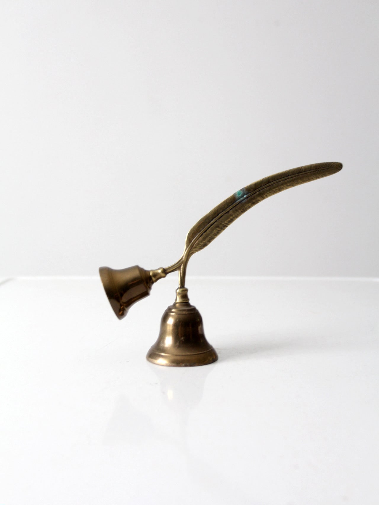 vintage English brass double bell