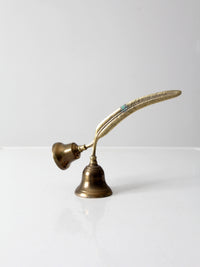 vintage English brass double bell