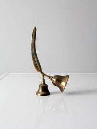 vintage English brass double bell