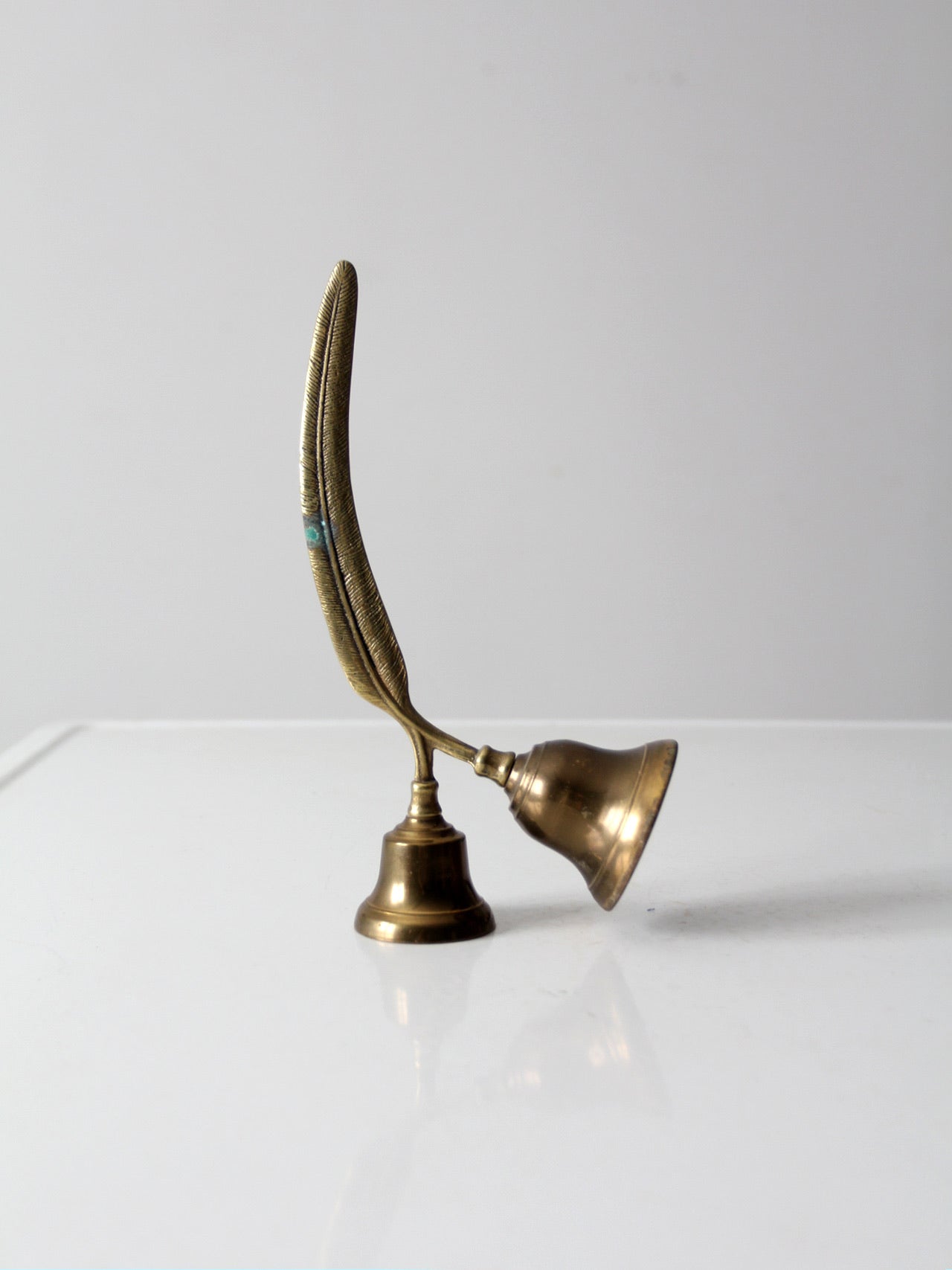 vintage English brass double bell